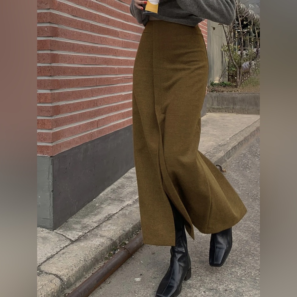 Commense Olive Skirt